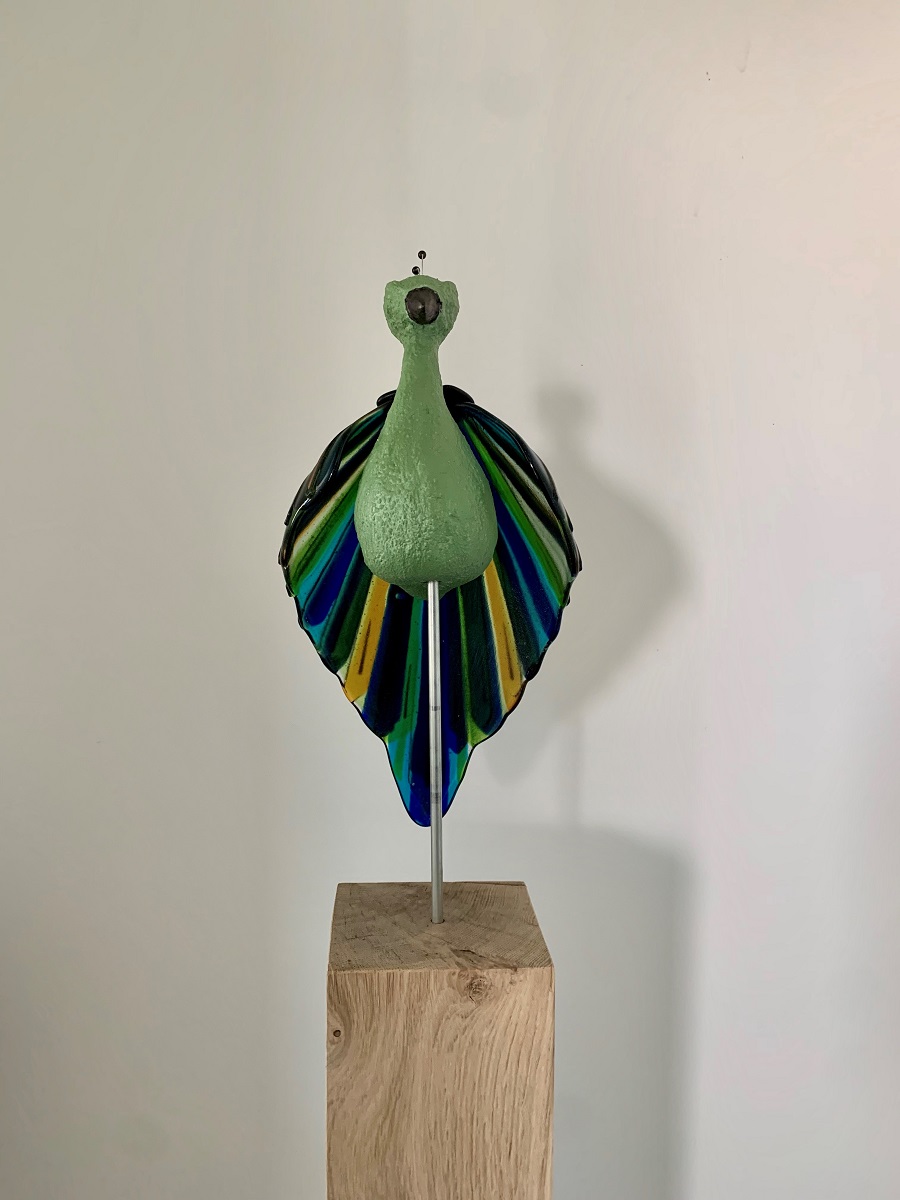 Paradijsvogel groen - Maureen Heijdemann - Glasvaardig