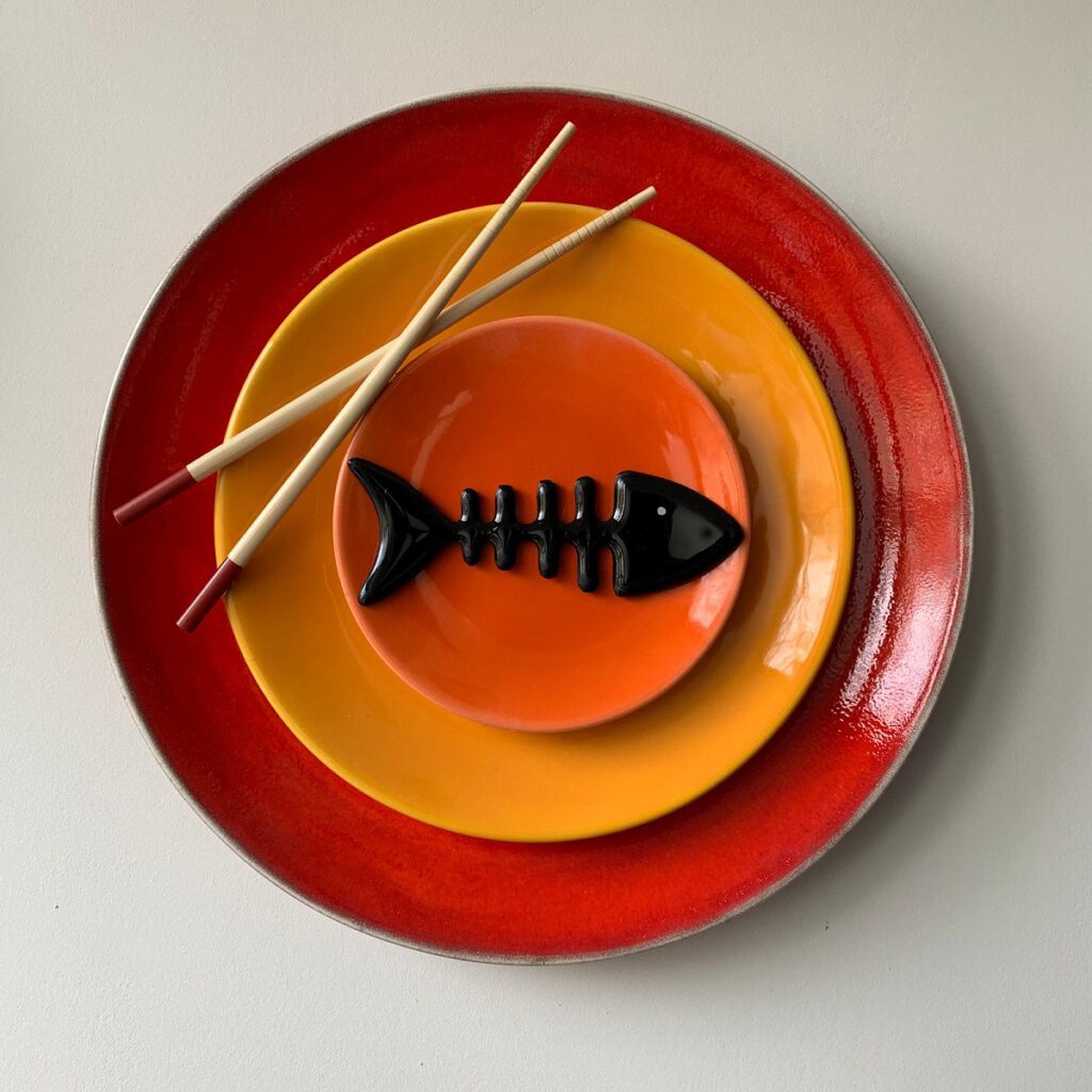 Sushi rood - Maureen Heijdemann - Glasvaardig